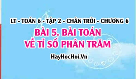 Tìm giá trị phần trăm của một số, tìm một số khi biết giá trị phần trăm? Toán 6 chân trời Tập 2 chương 6 Bài 5